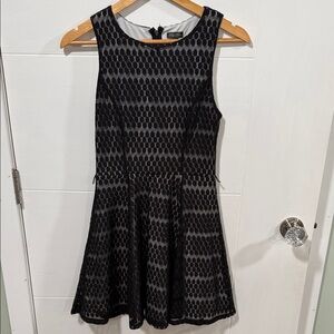 Lily Rose Black and White Lace Dress